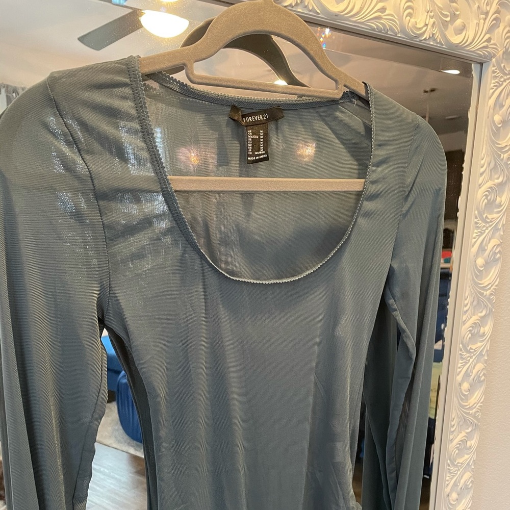 Sheer Blue bodysuit